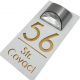 NUMAR CASA PREMIUM - Alb Satinat / Auriu Oglinda / Lampa Solara - 30x15cm