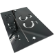 NUMAR CASA PREMIUM - Negru Lucios / Argintiu Oglinda / 2 Distantieri Argintii - 30x20cm